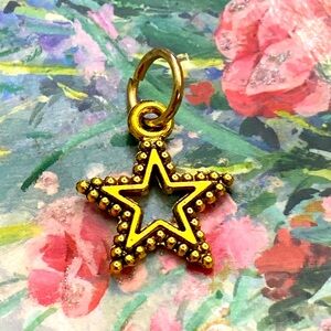 5/$10❤️❤️❤️NEW BRASS STAR CHARM